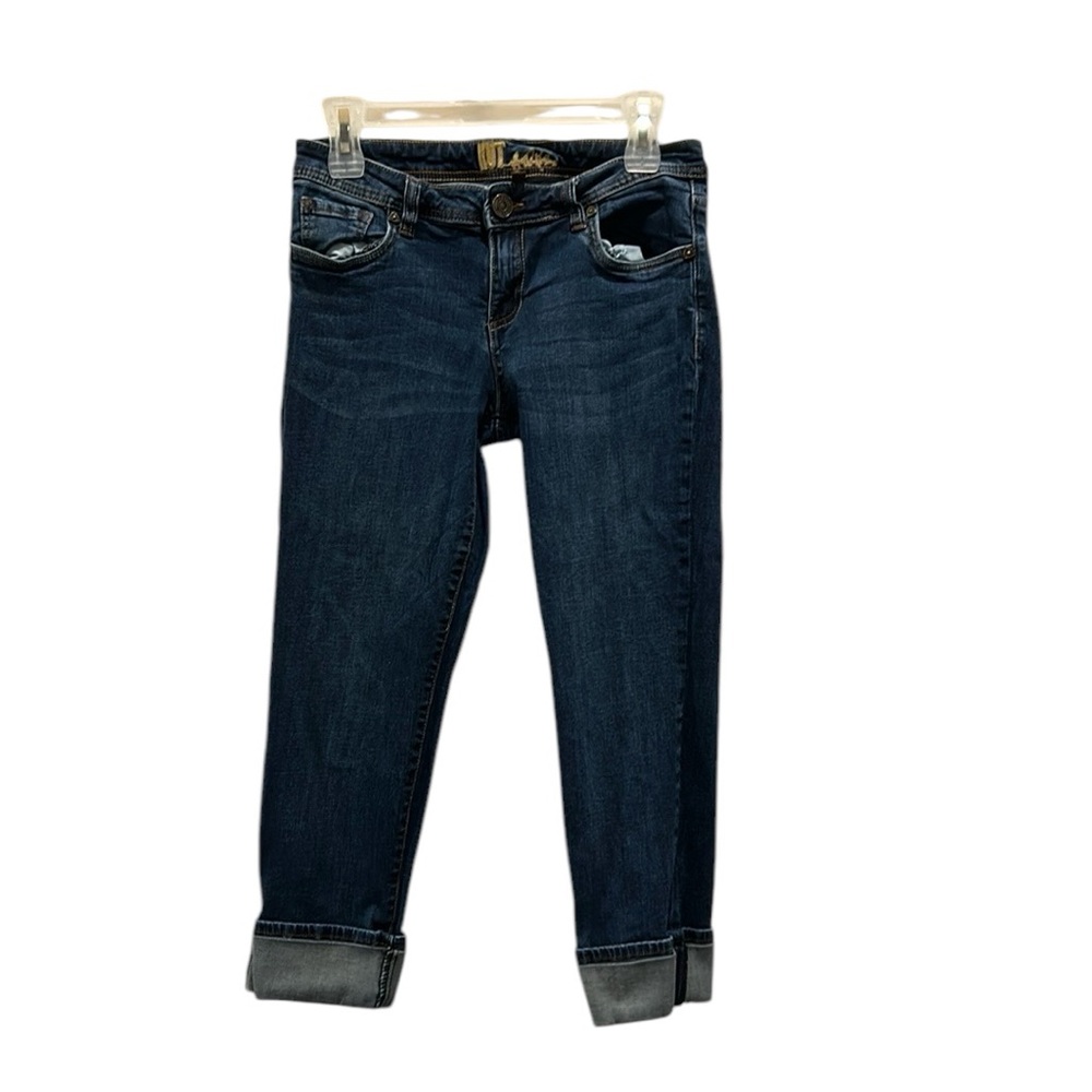 Kut from the Kloth, jegging capri with folded up bottom of legs